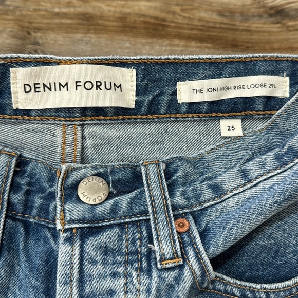 Denim Forum The Joni High Rise Loose Size 25 - Picture 4 of 7